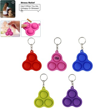 UFO Push Pop Bubble Keychain